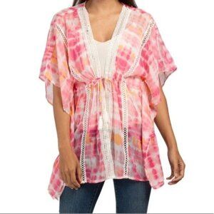 NEW STEVE MADDEN Tie Dye Kimono Swim Cover Up